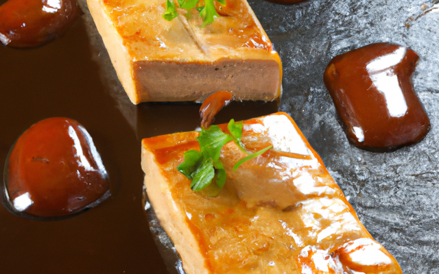 Feuilleté de foie gras sucré- salé