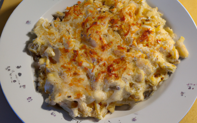 Gratin de macaronis au chèvre rapide