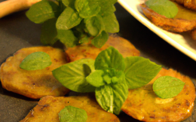 Galettes de pommes de terre à la menthe