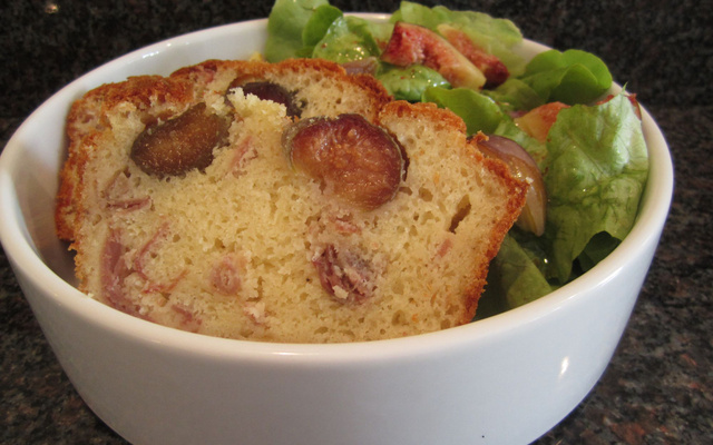 Cake jambon fumé et figue