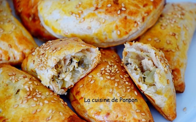 Feuilleté au thon parfumé à l'ail des ours