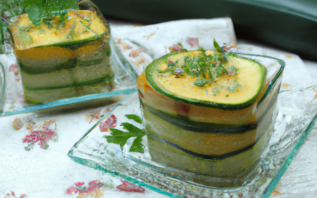 Petites terrines de courgettes au saint marcellin