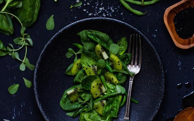 Salade complètement verte