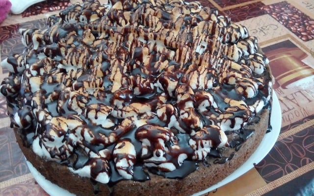 Gâteau chocolat meringué