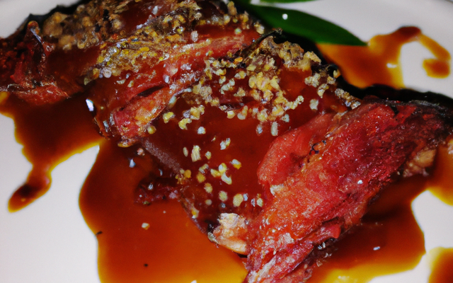 Magret de canard sauce au Carambar
