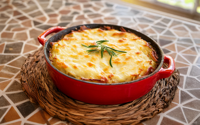 Hachis parmentier au jambon