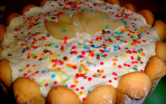 Charlotte aux poires vanillée