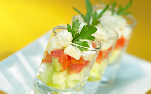 Verrines de crudités au Carré Frais