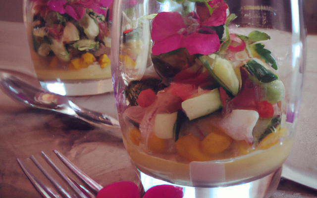 Verrines de salade printanière