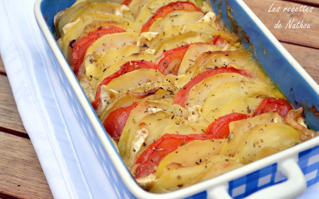 Tian de légumes au camembert
