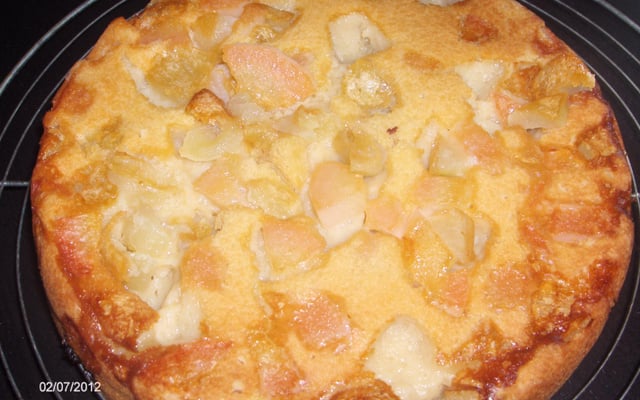 Gâteau aux pommes et poires façon crumble