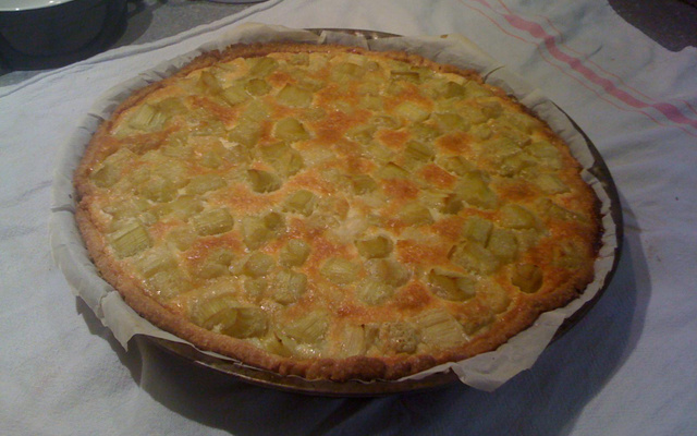 Tarte à la rhubarbe de saison