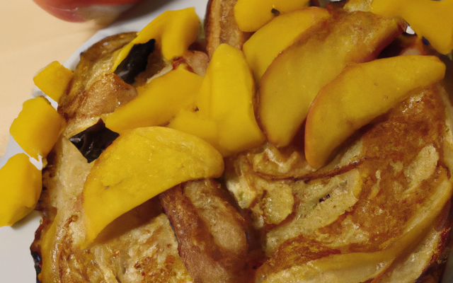 Pancake aux pommes et au safran