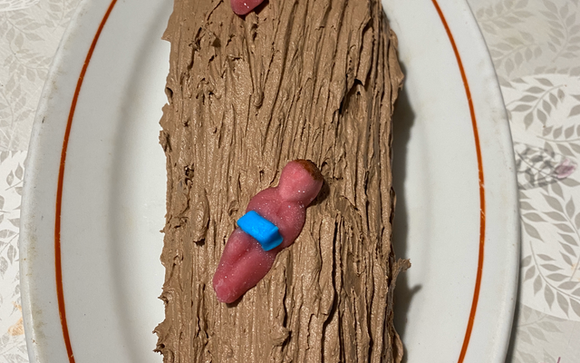 Bûche à la crème au beurre