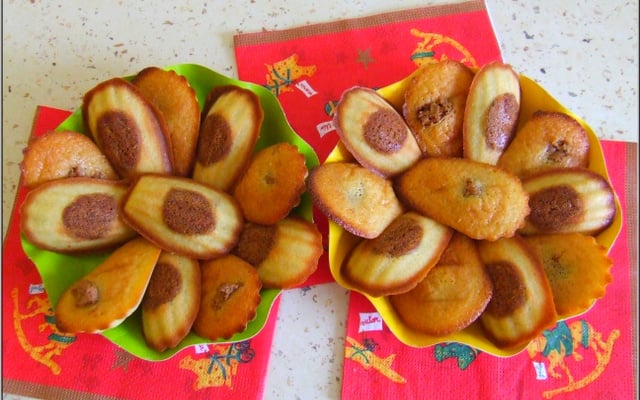 Madeleine amandes fourrées pâte de speculoos