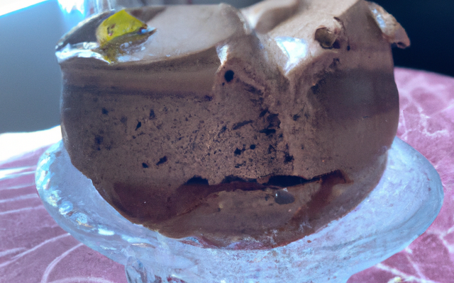 Parfait glacé au chocolat noir