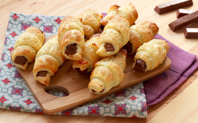 Mini-croissants au chocolat Kit Kat