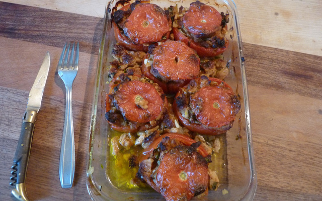 Tomates farcies au soja