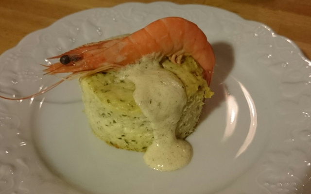 Terrine de poisson et noix de Saint-Jacques aux herbes