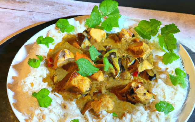 Poulet coco version Bollywood