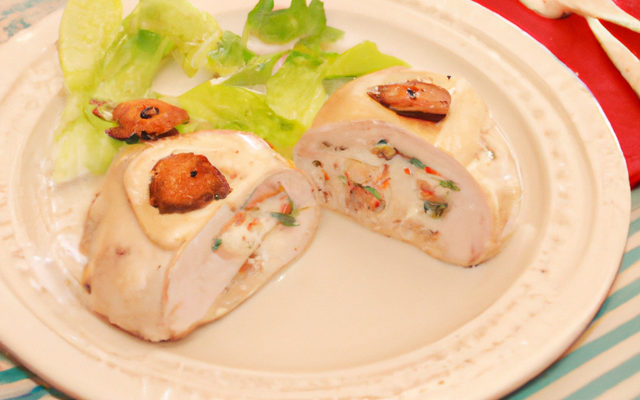 Poulet farci au camembert