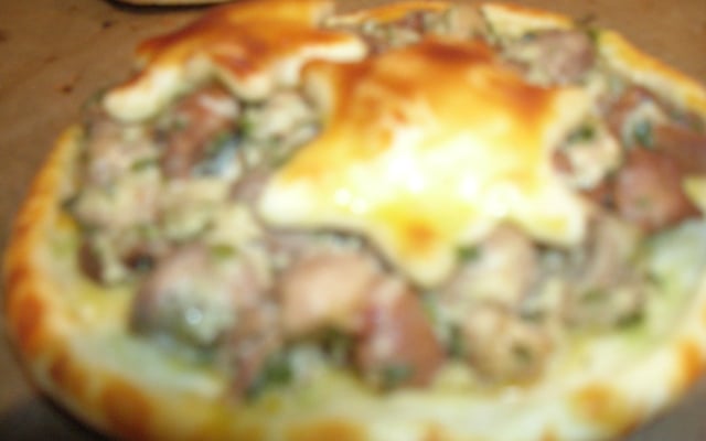 Carrés aux champignons façon pizza