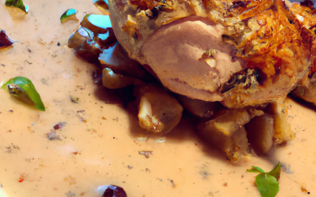 Chapon au camembert maison