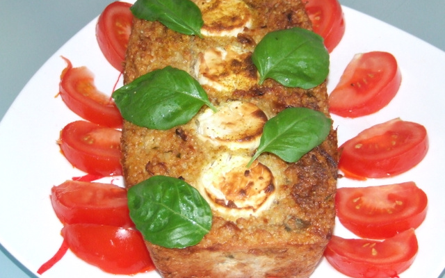 Cake quinoa / aubergines