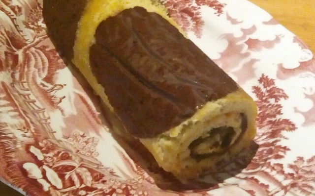 Gâteau roulé girafe