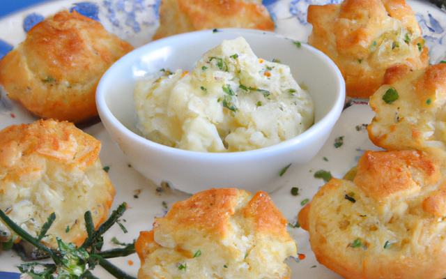 Gougéres provencales à la brandade de morue