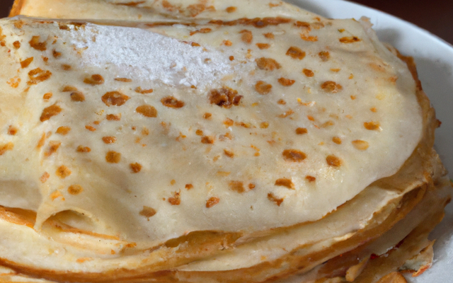 Crêpes faciles au sucre vanillé