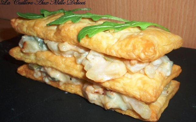 Feuilleté au fenouil et gorgonzola