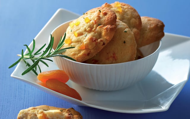 Cookies abricot romarin