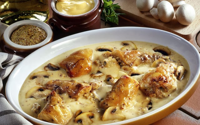 Lapin à la moutarde de grand-mère