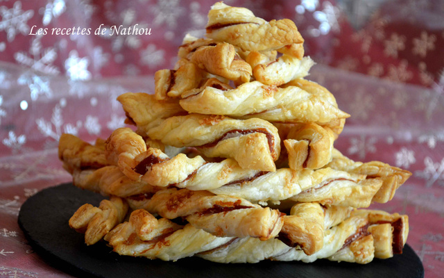 Torsades feuilletées au jambon et parmesan