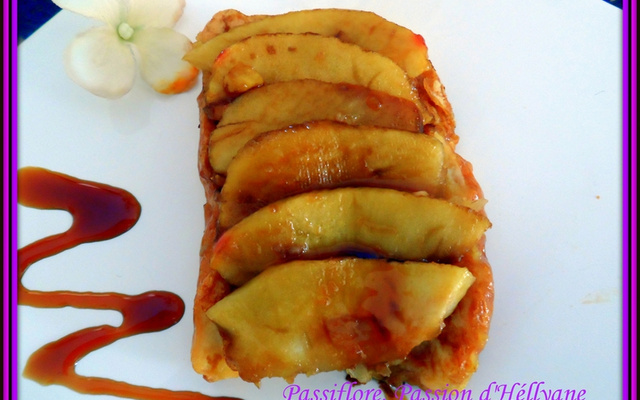 Brioche perdue et son diadème de pommes caramélisées au sucre brun