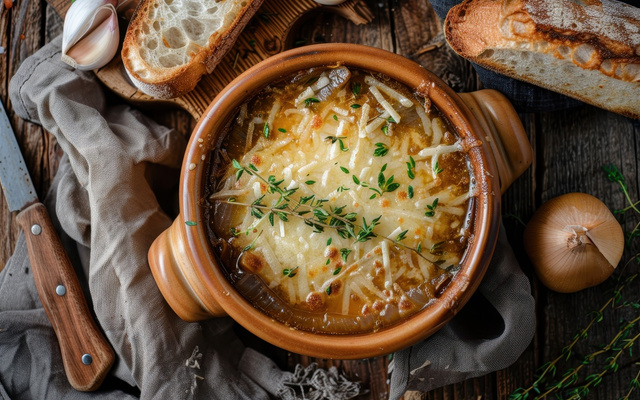 Soupe à l'oignon classique
