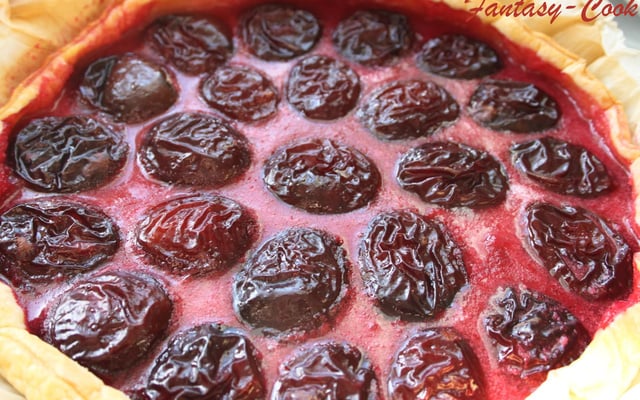 Tarte aux quetsches maison