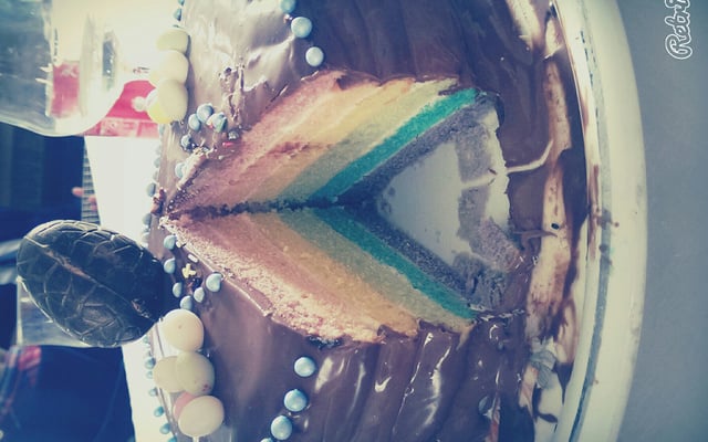 Gâteau arc en ciel