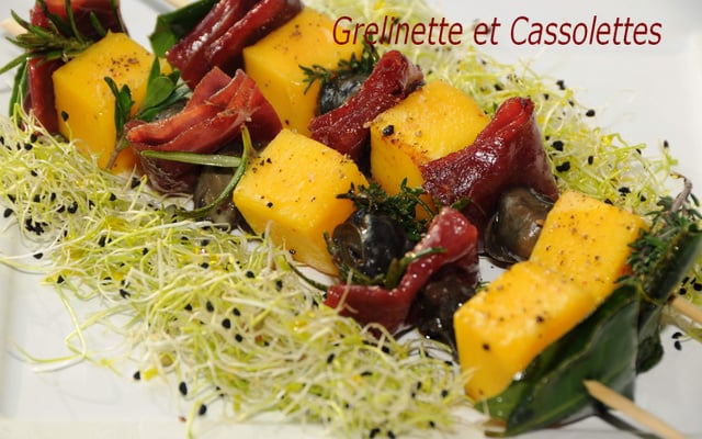 Brochettes d'escargots