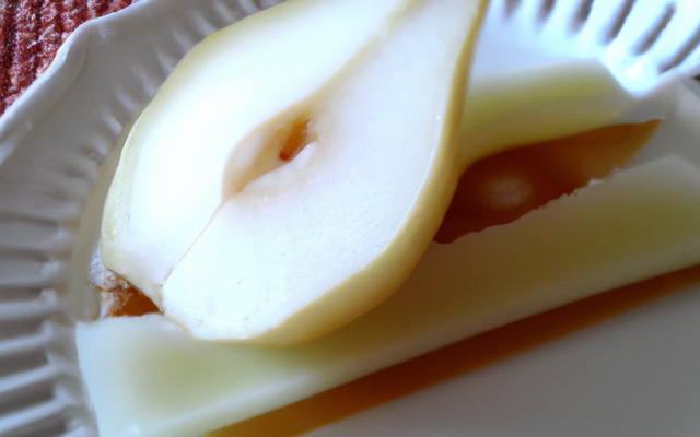 Poire pochée