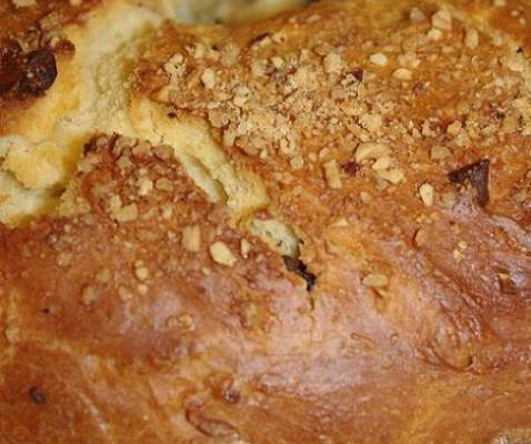 Galette briochée au chocolat & au pralin