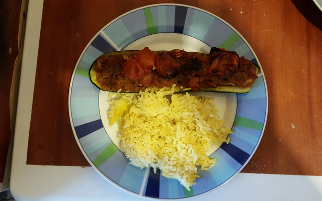 Courgettes farcies à la viande hachée