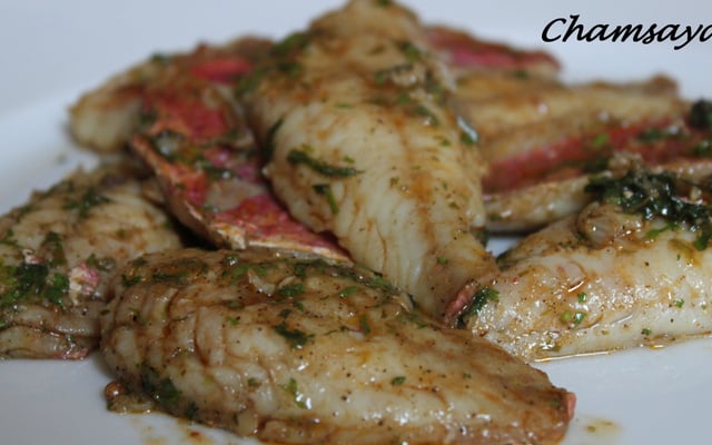 Filets de rouget à la marocaine