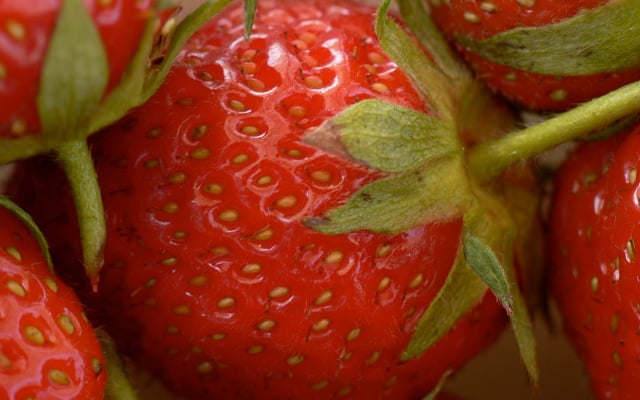 Salade roquette poulet fraise