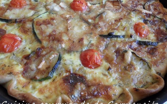 Quiche de courgettes au Brie de Meaux
