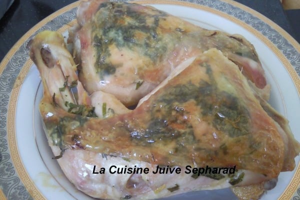 poulet au persil au four