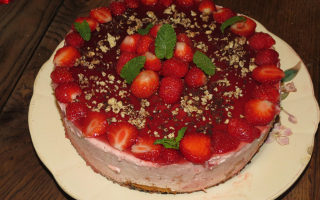 Le bavarois aux fraises