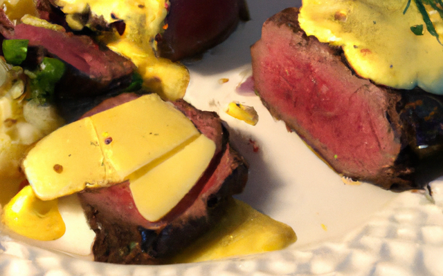 Filet mignon au gouda et à la moutarde
