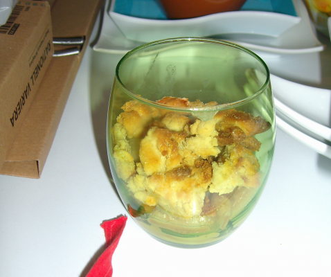 Crumble à la rhubarbe